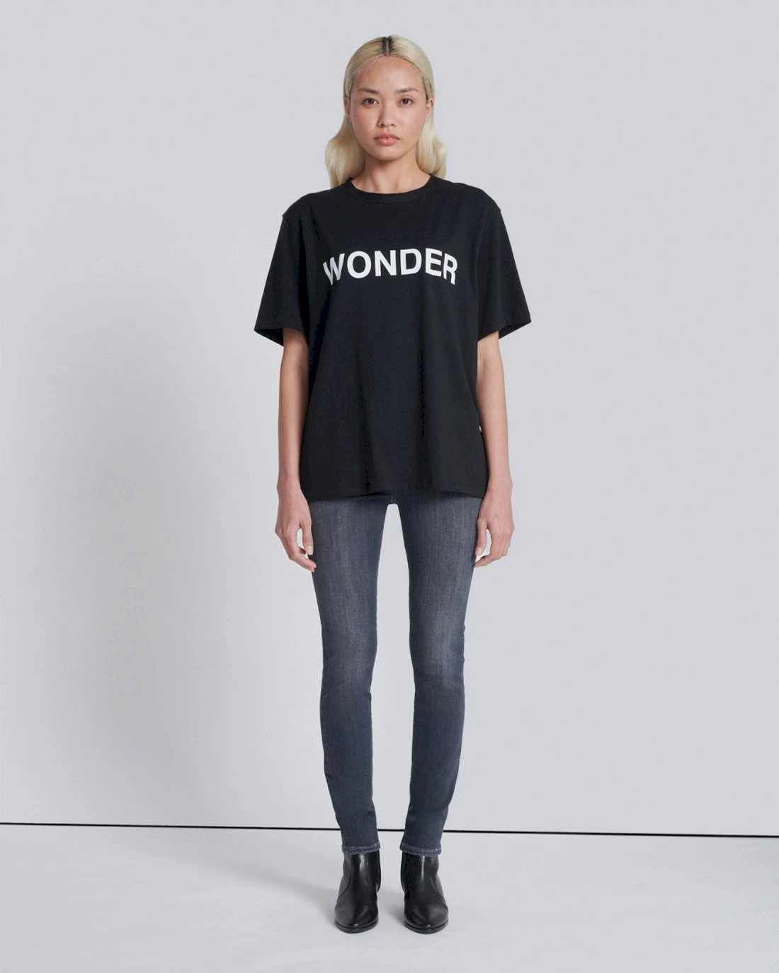 7 For All Mankind Wonder Graphic Tee In Black 5 7 For All Mankind Wonder Graphic Tee In Black - Image 3