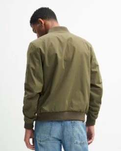7 For All Mankind Tech Bomber Jacket In Military Green -7 For All Mankind b5915b2cc950711d17c98bf20c9f2fcf