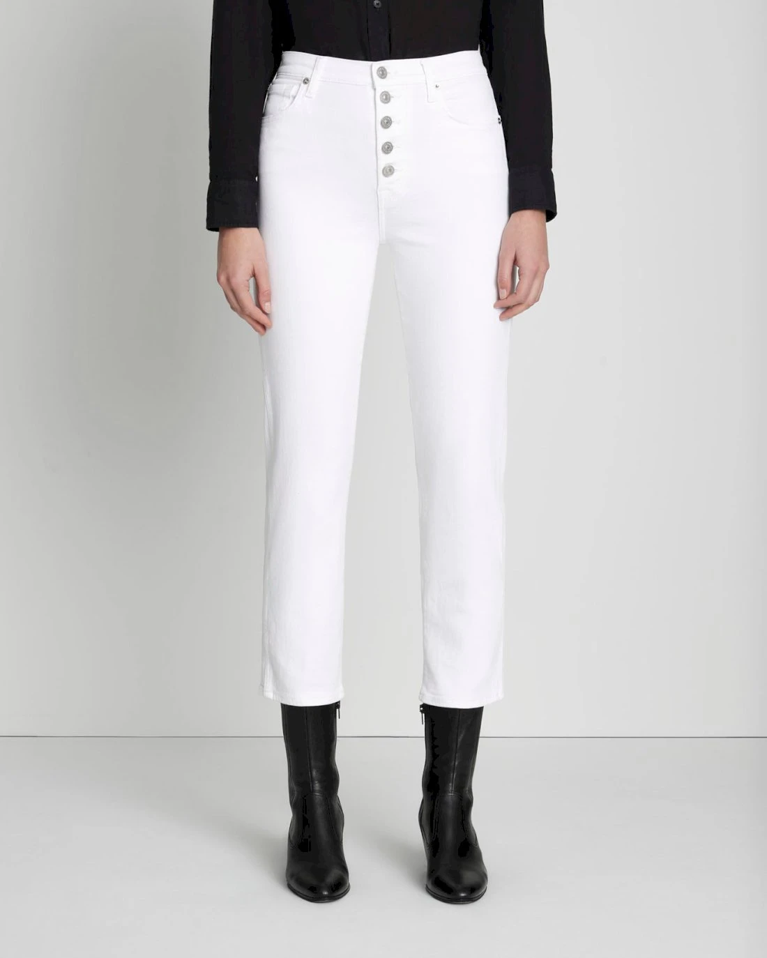 7 For All Mankind Luxe Vintage High Waist Cropped Straight In Soleil 4 7 For All Mankind Luxe Vintage High Waist Cropped Straight In Soleil - Image 2