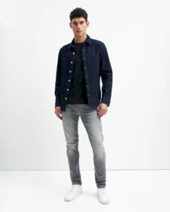 7 For All Mankind Luxe Performance Plus Slimmy Tapered In Grey -7 For All Mankind c3078ee38393dce42ddb58653d12a583