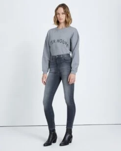 7 For All Mankind B(air) High Waist Ankle Skinny In Grey -7 For All Mankind c33717b97020200f8f37d9b6ee3f4166
