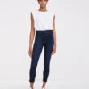 7 For All Mankind Slim Illusion High Waist Ankle Skinny In Twilight Blue