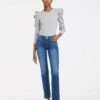 7 For All Mankind Kimmie Straight In Harbor -7 For All Mankind e433754052498f5e299d2903647bf7ff