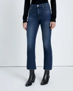 7 For All Mankind Luxe Vintage High Waist Slim Kick In Blueland -7 For All Mankind e50a26b63ba2b11d30a7eb11fb9b0449