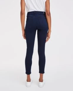 7 For All Mankind Slim Illusion High Waist Ankle Skinny In Twilight Blue -7 For All Mankind ef33dc3acee2061616079cdf6a441ee7