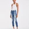 7 For All Mankind Ankle Skinny In Distressed Authentic Light -7 For All Mankind f1d6a05e2469c42b8028116e1e43e62e