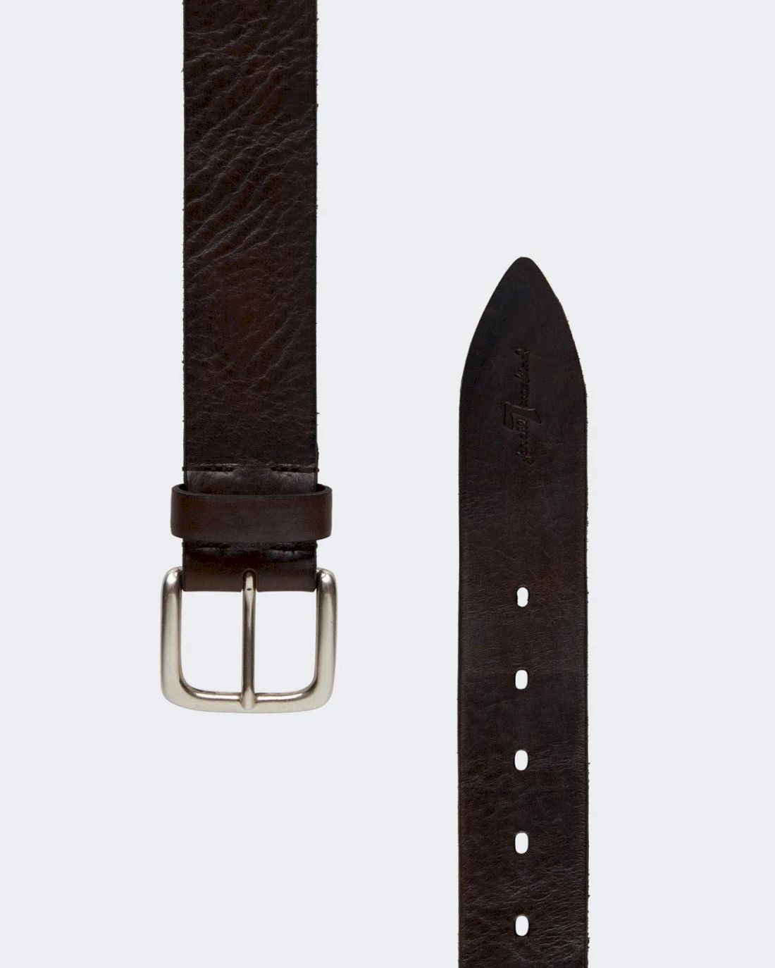 7 For All Mankind Timeless Leather Belt In Brown 4 7 For All Mankind Timeless Leather Belt In Brown - Image 2