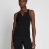 7 For All Mankind Quarter Zip Ribbed Tank In Moonless Night -7 For All Mankind f512a43ba797713b0b26102b21327f4c