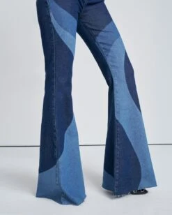 7 For All Mankind Mega Flare Jean In Indigo Swirl Delight 7 7 For All Mankind Mega Flare Jean In Indigo Swirl Delight -7 For All Mankind fe03c3615f83d86940743b03e04deb07